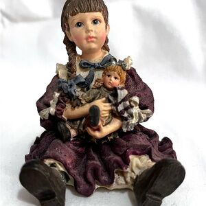 The Dollstone Collection by Boyds Bears & Friends. Titled "Patricia with Molly..